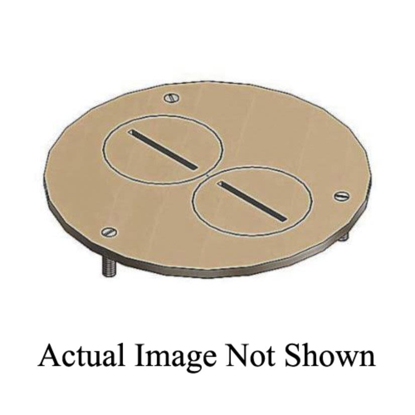 Thomas & Betts Steel City® MopTite™ P-60-DU Cover Plate, 4 in Dia, Brass